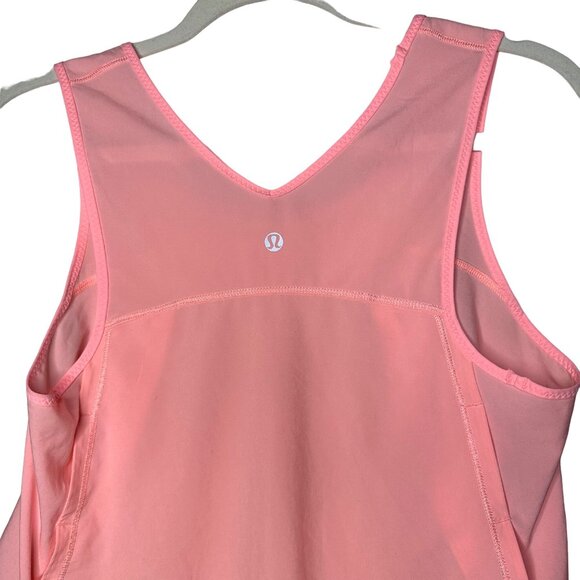 Lululemon Athletica Run Split Singlet Tank Top Size 6 Bleached Coral - Picture 6 of 8